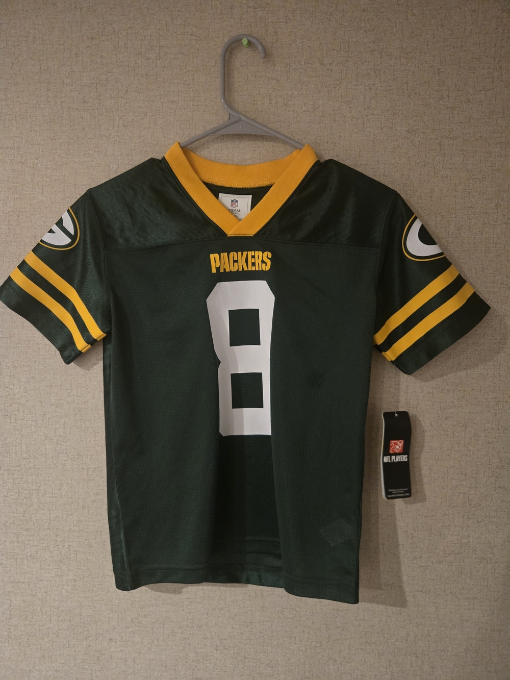 NFL Green & Gold Kids Packers Jersey #8